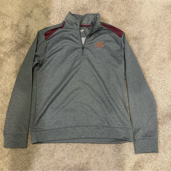 University of Minnesota Quarter Zip Pullover Sweatshirt - Picture 1 of 1